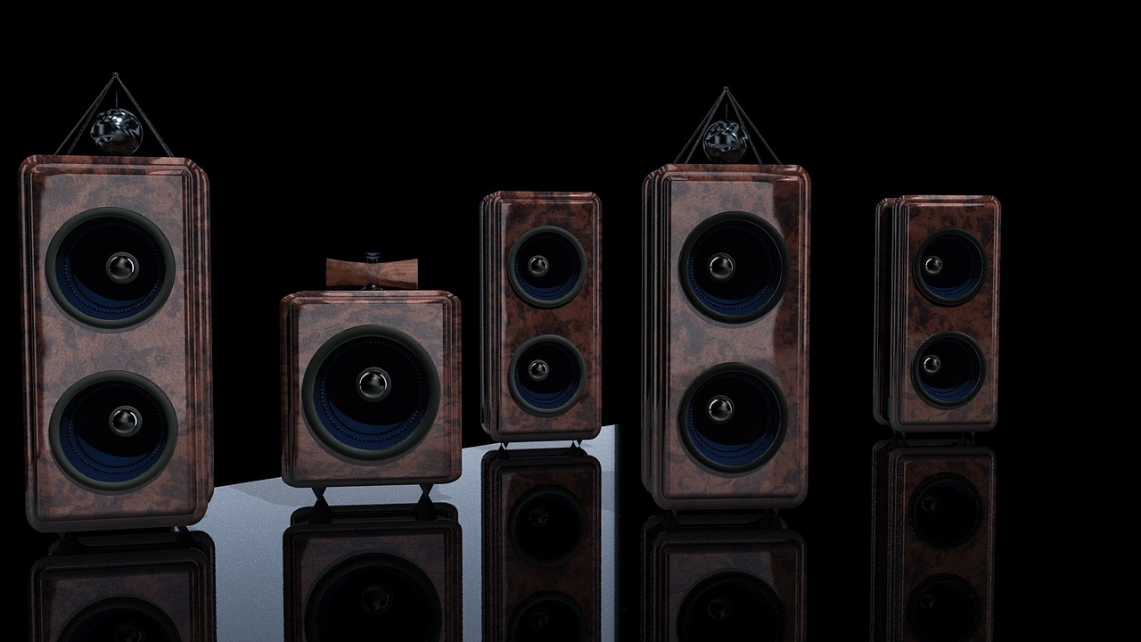 A professionally designed comfortable home listening area with properly positioned speakers and acoustic treatment